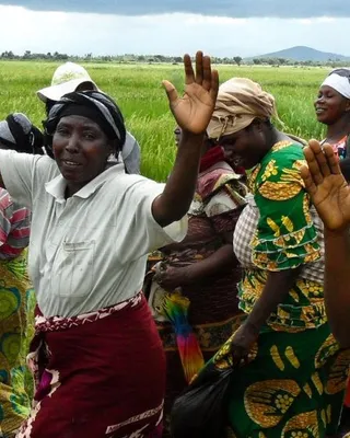 Bénévoles aidant les communautés locales